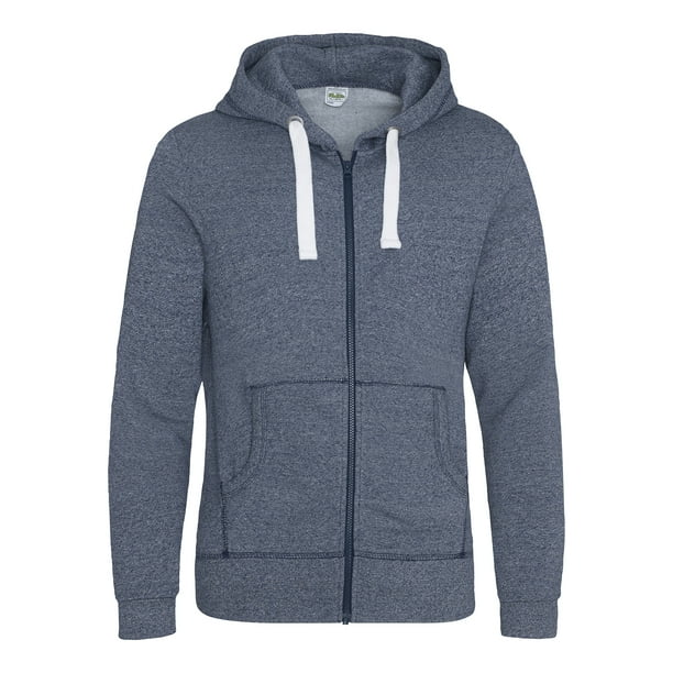 AWDis Space Blend Men's Heavyweight Zoodie Full ZIP HOODIE Jacket Grey or Navy AWDis Space Blend Men's Heavyweight Zoodie Full ZIP HOODIE Jacket Grey or Navy